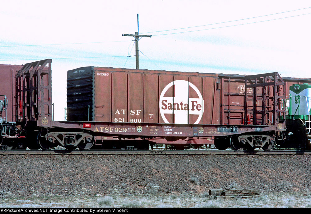 Santa Fe pupwood flat ATSF #92958